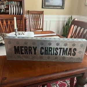 Merry Christmas Galvanized Metal Sign